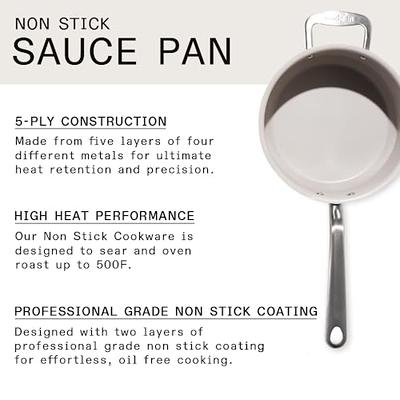 Made In Cookware - 4 Quart Non Stick Sauce Pan With Lid - Champagne - 5 Ply  Stainless Clad Nonstick Saucepan - Professional Cookware - Made in USA -  Induction Compatible - Yahoo Shopping