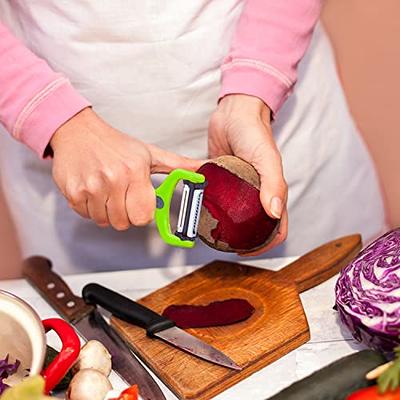 2pcs Vegetable Peeler For Kitchen, Potato Peelers For Fruit Straight Blade,  Durable Non-slip Handle