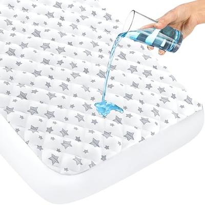 Waterproof Fitted Crib and Toddler Mattress Pad Cover - Cloud Island™ White