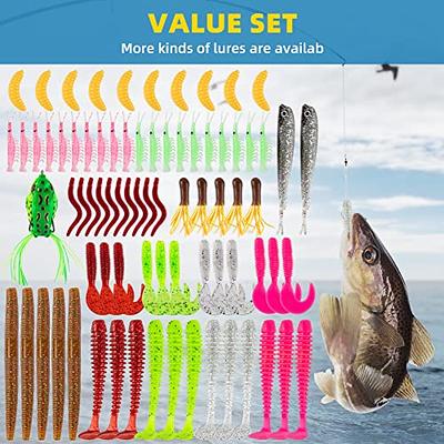 GOANDO Fishing Lures Kit 380Pcs Fishing Accessories Set for Bass Trout  Salmon with Topwater Lures Crankbaits Spinnerbaits Spoon Worms Jigs and  More Fishing Gear with Tackle Box - Yahoo Shopping