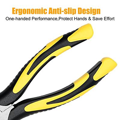 SPEEDWOX 2PCS Long Needle Nose Pliers With Curved Tips Curved