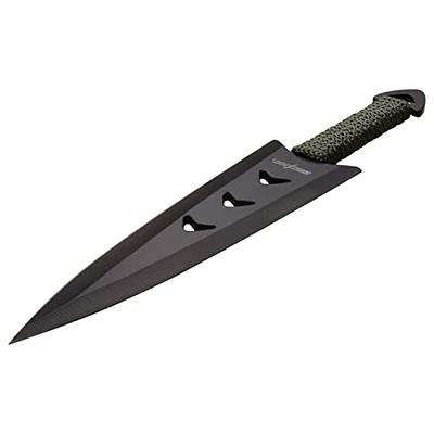 8.5 Black Stainless Steel Perfectly Balanced Throwing Knife W/ Sheath