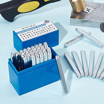 36-Piece Number and Letter Stamp Set 1/8 (3mm) (A-Z & 0-9 + &) Punch  Perfect for Imprinting Metal Stamping kit, Plastic, Wood, Leather - Yahoo  Shopping