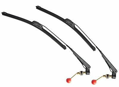 Boine 2 Set 15.7 UTV Hand Operated Manual Windshield Wiper Kit Compatible  with UTV Golf Cart Polairs RZR Ranger Can Am X3 Commander - Wiper Blade  with Wipe Arm - Yahoo Shopping