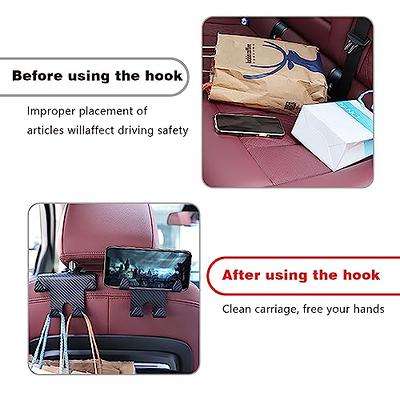 2 PCS Car Seat Headrest Hook Mobile Phone Holder Back Seat Hanger