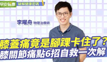 膝蓋痛竟是腳踝卡住了？膝關節痛點6招自救一次解︱李曜舟 物理治療師【早安健康】