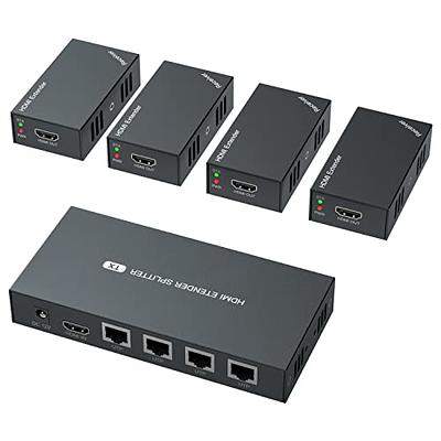 4K 1080P HDMI Extender to RJ45 Over Cat 5e/6 Network LAN Ethernet Adapter 2  PCS