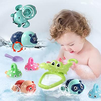  No Hole Dinosaur Bath Toys for Kids Ages 1-3,10 PCS