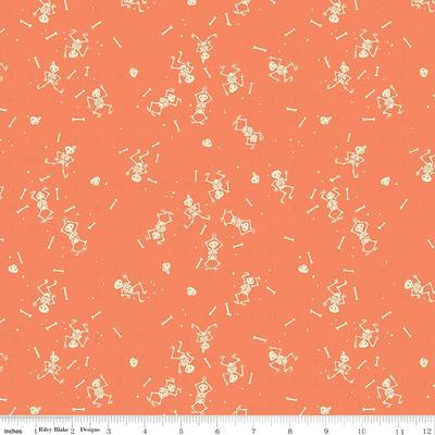 Clearance Tiny Treaters Skeletons C10483 Orange - Riley Blake Designs  Halloween Bones Dots Cream On Quilting Cotton Fabric - Yahoo Shopping