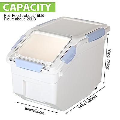 Airtight Rice Dispenser Cover Rice Bucket For Cereal Grain Flour Rice Beans  Pet Food Countertoplarge Rice Storage Container With Lid, Proof Househol