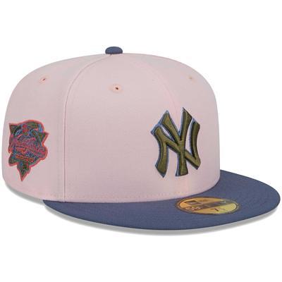 New Era Men's New Era White/Orange New York Yankees Flamingo 59FIFTY Fitted  Hat