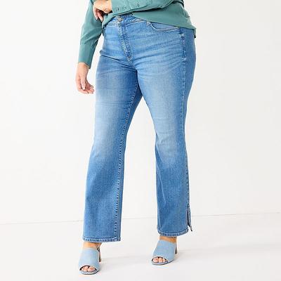 Plus Size Nine West High Rise Sculpting Bootcut Jeans, Women's, Size: 16 W,  Blue - Yahoo Shopping