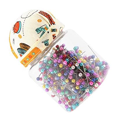 Sewing Pins 500 Pcs Beads Needles Quilting Pins, Colorful Ball