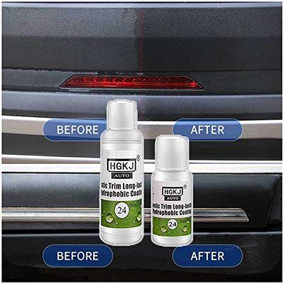 HGKJ Long-lasting Hydrophobic Coating Car Exterior Plastic Restorer Ceramic Trim  Coating Kit Car Accessories Car Plastic Trim Agent