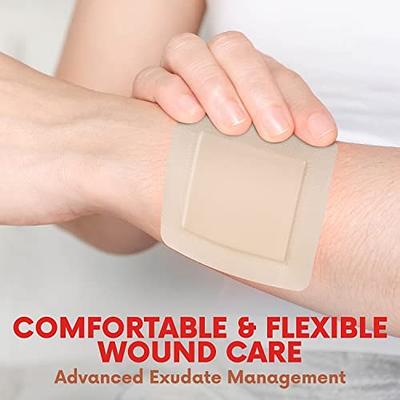 Silicone Foam Dressing, Waterproof Wound Dressing with Gentle Adhesive  Border, 5 Layer High Absorbency Foam Bandages for Wound Care, Sterile Self-Adhesive  Patches, 6'' x 6'', 5 Pack - Yahoo Shopping