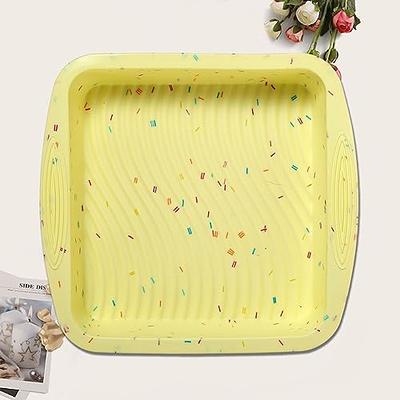 3 Pcs Non-Stick Square Baking Silicone Molds, Quick Release Bread