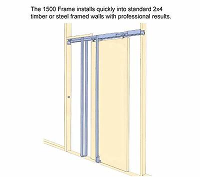 Sliding Closet Bypass Doors 72 x 80 with Hardware | Quadro 4113 White Silk  with Frosted Opaque Glass | Sturdy Top Mount Rails Moldings Trims Set 