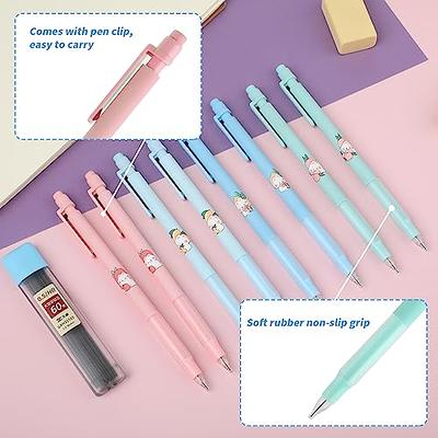 Nicpro 6 PCS 0.5 mm Mechanical Pencil Set, Color Pencil Clips Design D