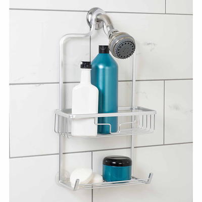 Dracelo Grey Sturdy Tubing Structure Bathroom Hanging Shower Head Caddy  Organizer - Yahoo Shopping