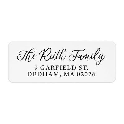 Address Labels For Couples, Customized Return Address Labels, Wedding  Stickers, Clear & White Labels - Yahoo Shopping