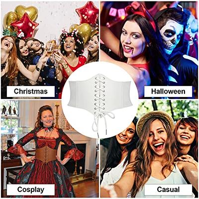 JASGOOD 3 Pack Women's Elastic Costume Waist Belt Lace-up Tied Waspie  Corset Belts for Women - Yahoo Shopping