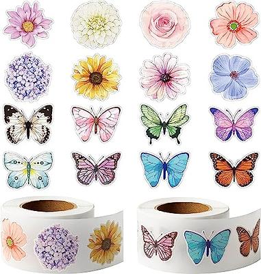 W1cwey 1000pcs Assorted Butterfly Flower Sticker Rolls(2 Rolls), 1.5 * 1  Inch 16 Design Colorful Butterfly Decals Decorative Flowers Cute Stickers  Party Favor Decoration for Kids Luggage Scrapbook - Yahoo Shopping