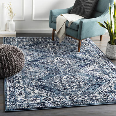 Surya Avant Garde 3 X 4 (ft) Medium Grey Indoor Medallion Oriental Area Rug  in the Rugs department at