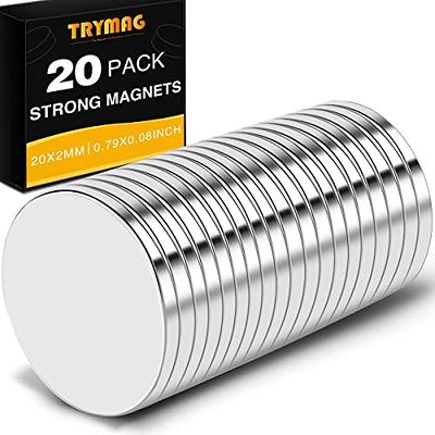 TRYMAG Magnets, 0.79 x 0.12 Inch Strong Neodymium Magnets for Crafts, Heavy  Duty Magnets Small Round Refrigerator Magnets for Office, Whiteboard, Dry  Erase Board Cabinets, 16PCS - Yahoo Shopping