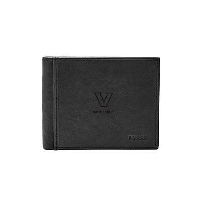 Men's Black Louisville Cardinals Leather Tri-Fold Wallet