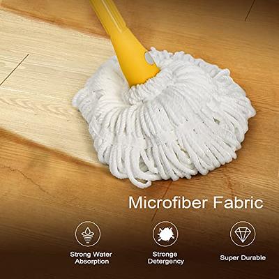 Twist Mop, Self-wringing Wet Mop For Floor Cleaning, Microfiber