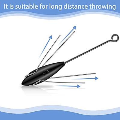 5 Pcs Sputnik Sinker Fishing Equipment Long Tail Fishing Weights Saltwater  Surf Casting Sinkers Catfish Beach Spider Weights for Ocean Sea Sand