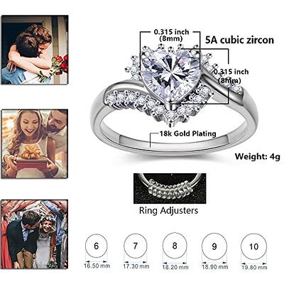 Crown Women Ring Girl Gift Elegant Dance Party Jewelry Rings