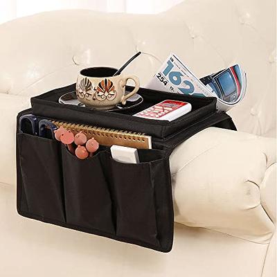 Multi-Functional Tissue Box Cover Rectangle, Leather Decorative Napkin  Dispenser Organizer Caddy with 3 TV Remote Control Holder Compartments for