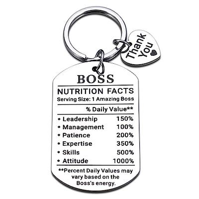 Funny Keychain Gift for Boss Day Gifts for Women Men Boss Lady