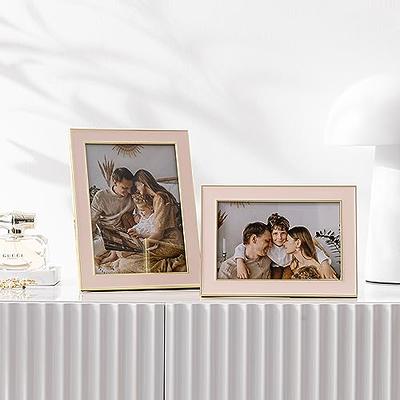 LaVie Home 4x6 Picture Frames (2 Pack, Gold) Simple Designed Photo Fra