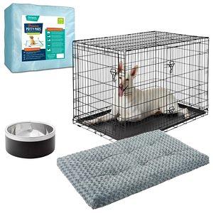 FRISCO Micro Terry Dog Crate Mat, Taupe, 48-in 