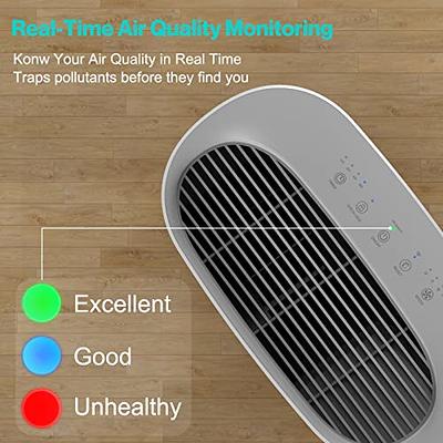 Air Purifiers Large Room with H13 True HEPA Filter for Bedroom Home -  AIRTOK Air Purifier for Allergies and Pets Smoke Mold Dust Dander Odor  Coverage