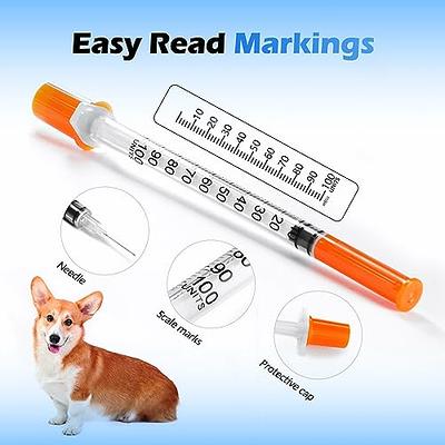 2.5ml Syringe with 25 gauge 1 inch Needles, Disposable Individually Wrapped  100Pack - Yahoo Shopping