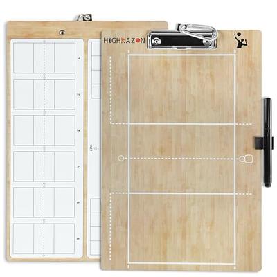 HIGHRAZON Volleyball Coaches Clipboard, Double-Sided Dry Erase Coach  Clipboard, Volleyball Whiteboard for Coaches, Lineup White Board with  Marker for Coaches Gift - Yahoo Shopping