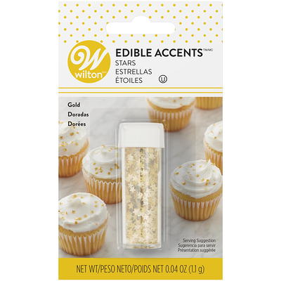 Gold Stars Edible Accents: 0.04-Ounce Bottle