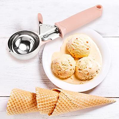 Ice Cream Scoop - Heavy Duty Ice Cream Scooper with Trigger Comfortable  Non-Slip Handle, Easy Release Metal Ice Cream Scoop Kitchen Tool for Cookie  Dough, Gelato - Yahoo Shopping