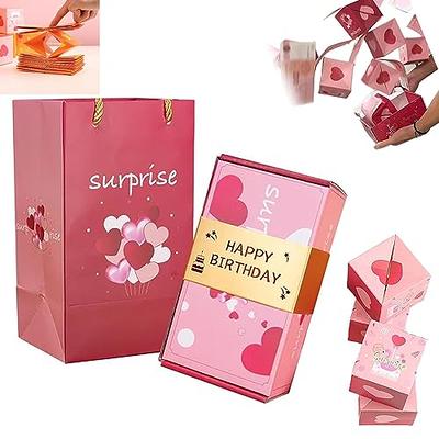 1 Set Surprise Gift Box Explosion For Unique Folding Bouncing Red