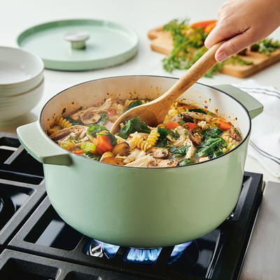 Crock-Pot Artisan 7 Quart Enameled Cast Iron Dutch Oven in Pistachio Green  in the Cooking Pots department at