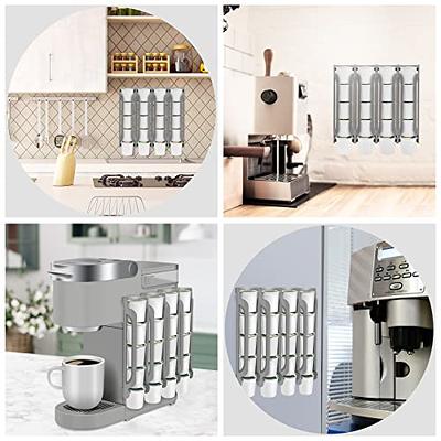 Wall-Mount Holder Coffee Pod Dispenser, Storage Organizer for Nespresso Pods