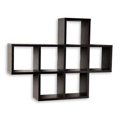 DANYA B 37 in. x 32 in. Black Laminated Rectangular Floating Wall