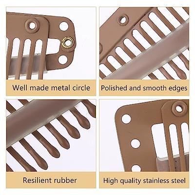 12 pcs 32mm 9-teeth Hair Extension Clips Wig Clips Combs Snap