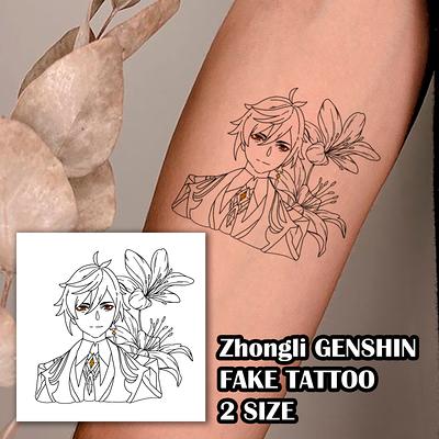 Ace fake tattoo One piece anime manga Temporary stickers - Inspire Uplift