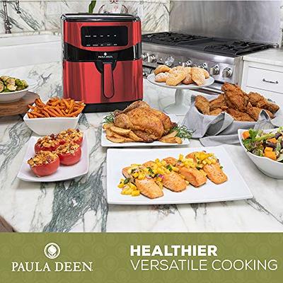  Paula Deen Stainless Steel Red Handle 7-piece Cookware Set:  Home & Kitchen