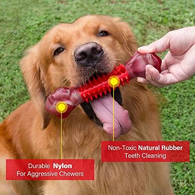 Dog Chew Toys,Indestructible Rubber Puppy Toy Pet Teething Toys