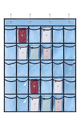 Numbered Classroom Sundries Closet Pocket Chart for Cell Phones